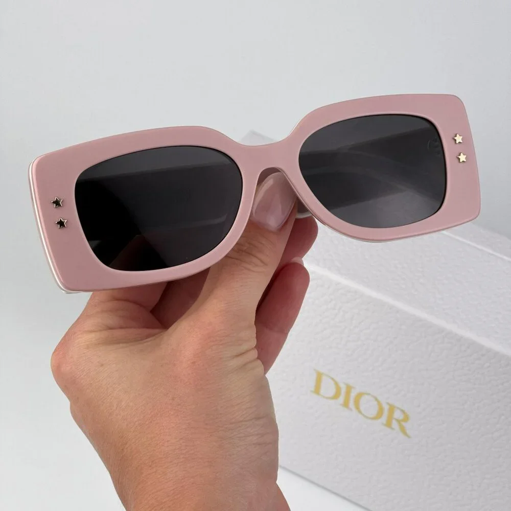 Dior DIORPACIFIC S1U Sunglasses – Pink & White Rectangle Frame | Model 40A0